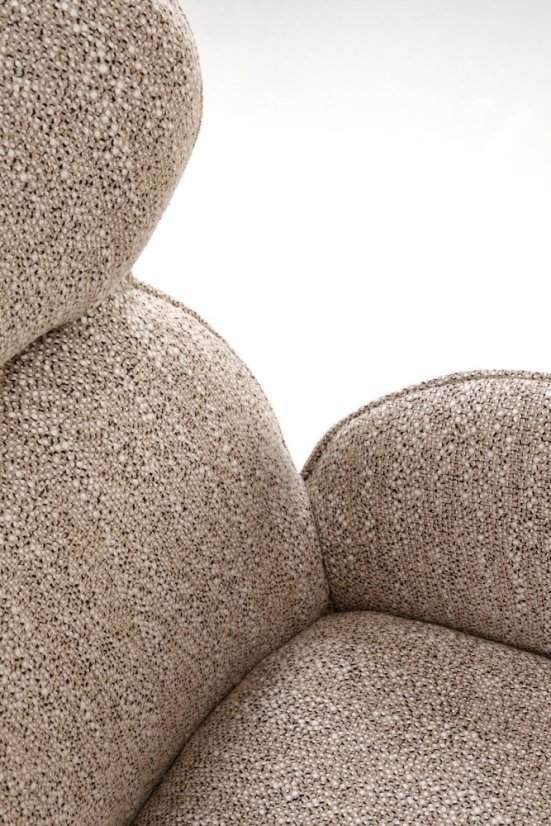 Jedálenské kreslo K585 tmavo béžové/svetlý orech