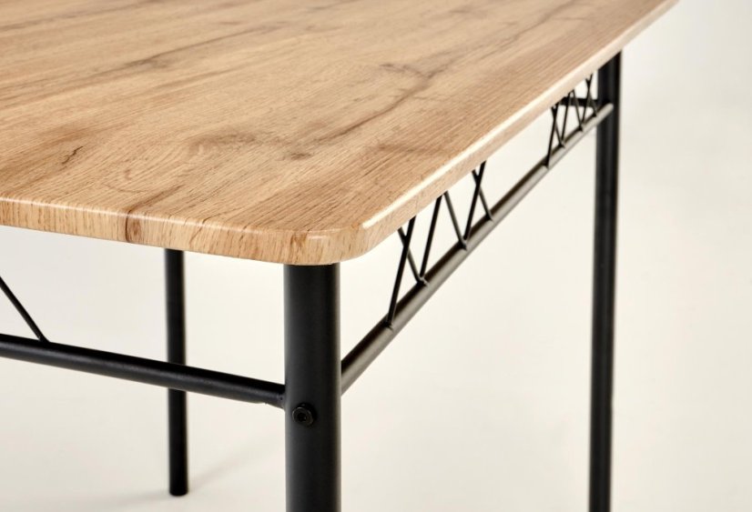 Jedálenský set 4+1 FAUST dub prírodný/čierna