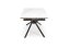 Rozkladací jedálenský stôl VITORINO 160(220)x90 biely mramor/čierna