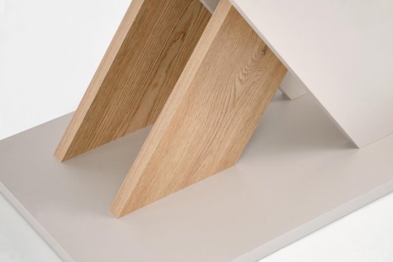 Rozkládací jídelní stůl XARELTO 130(175)x85 kašmír/dub cremona