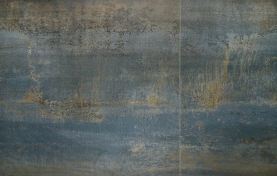 Rozkladací jedálenský stôl LUCIANO 180(230)x90 modrý mramor/čierny