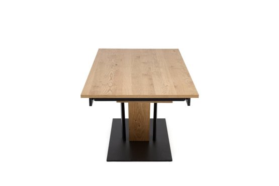 Rozkladací jedálenský stôl FANIS 160(220)x90 dub prírodný/čierna