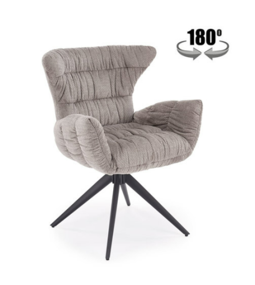 Jídelní židle K595 šedá / černá