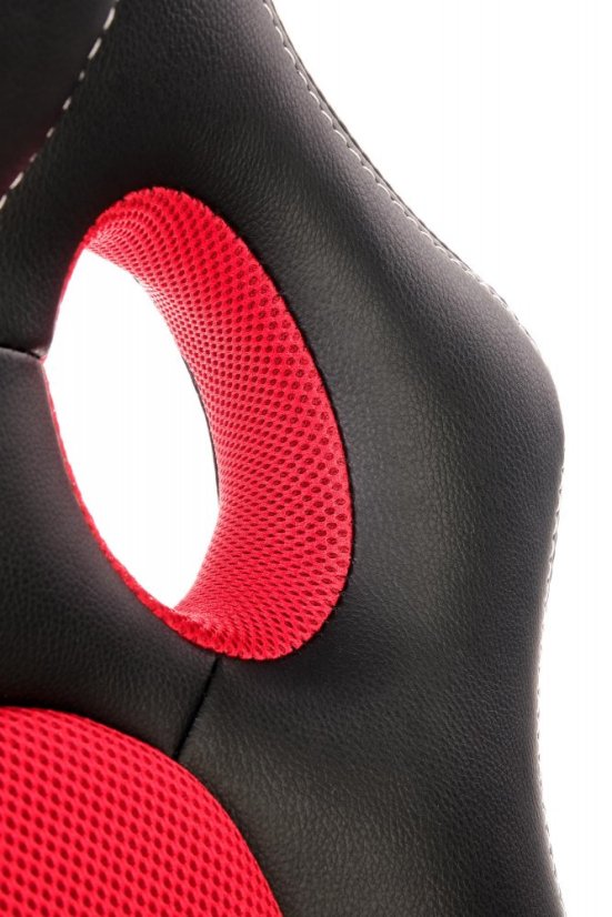 Herná stolička BERKEL čierna/červená