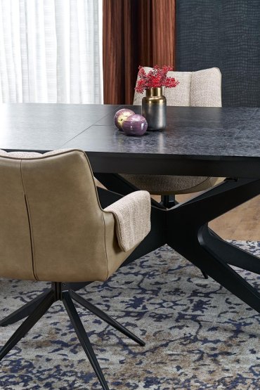 Rozkladací jedálenský stôl SANDRO 180(240)x100 čierny