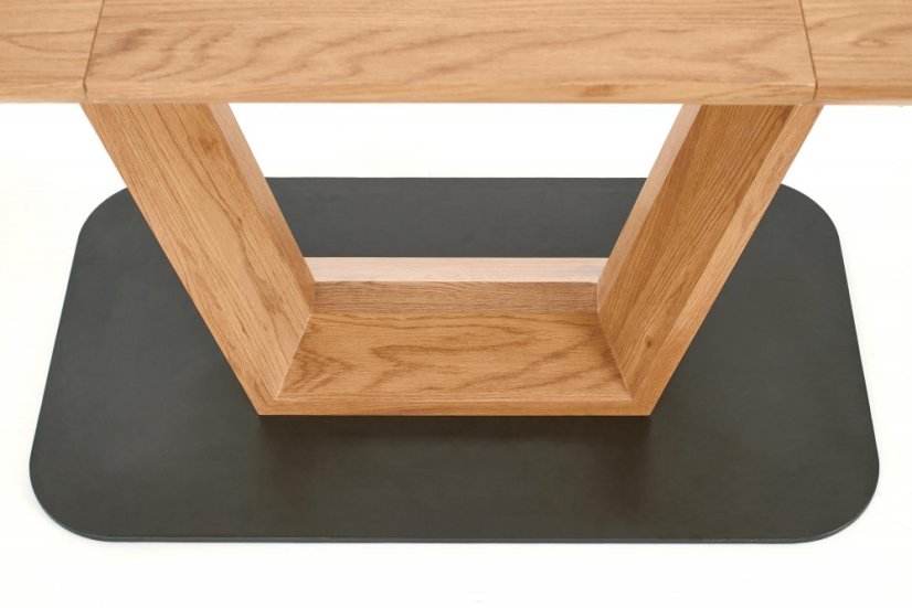 Rozkládací jídelní stůl BLACKY 160(220)x90 dub zlatý