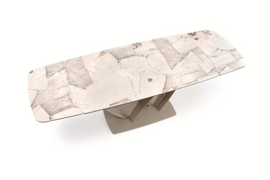 Rozkladací jedálenský stôl BENJAMIN 160(240)x70 béžový/kašmírový