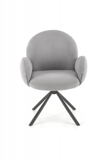 Otočná stolička / kreslo K498 sivá