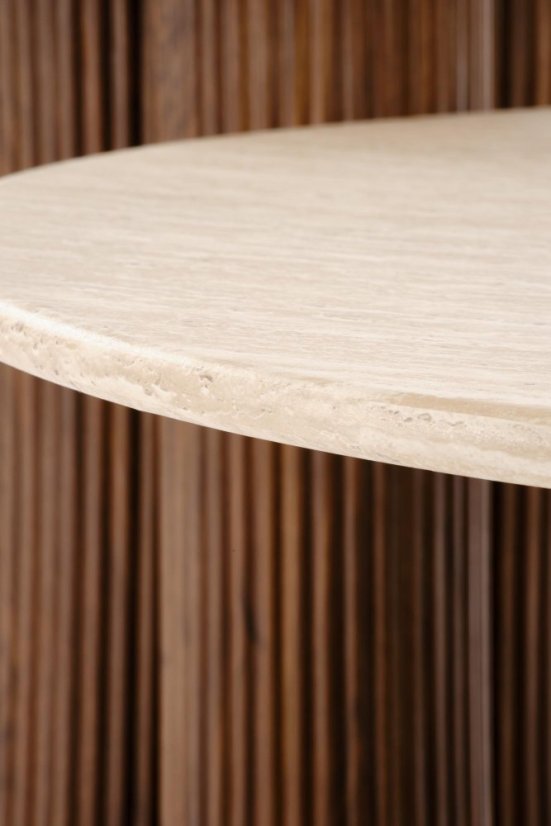 Konferenční stolek DOROTEA traventin/orech