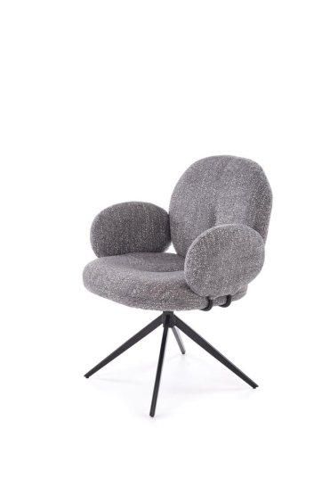 Jedálenská stolička / kreslo K568 sivá