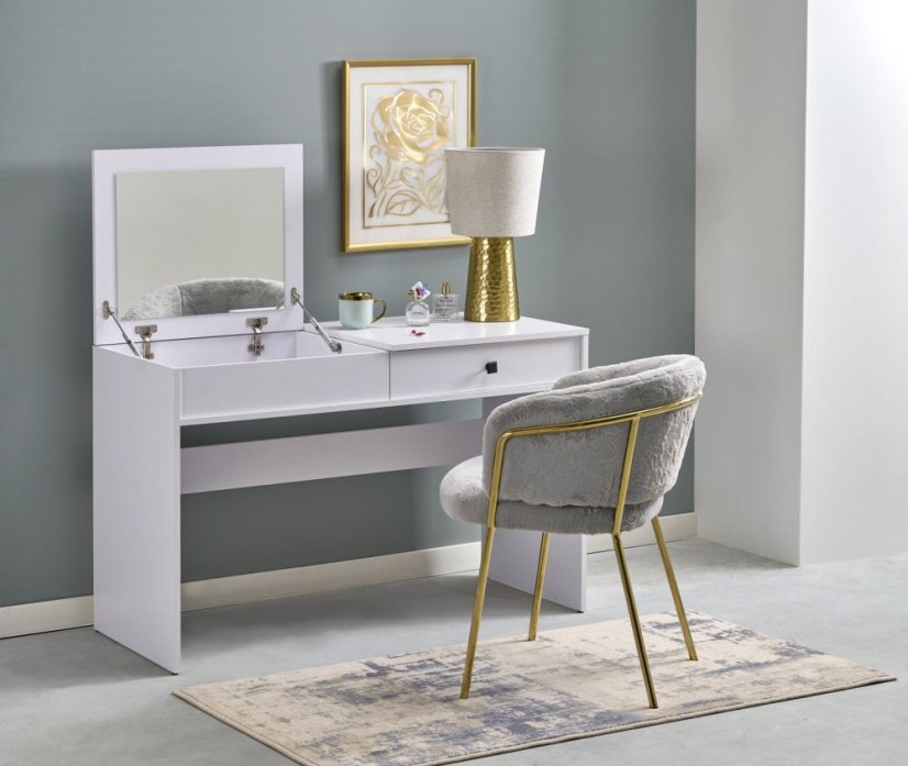 Toaletní stolek MEGAN bílý