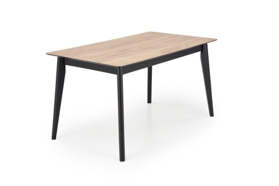 Rozkládací jídelní stůl GULIAN 140(180)x80 dub wotan/černý