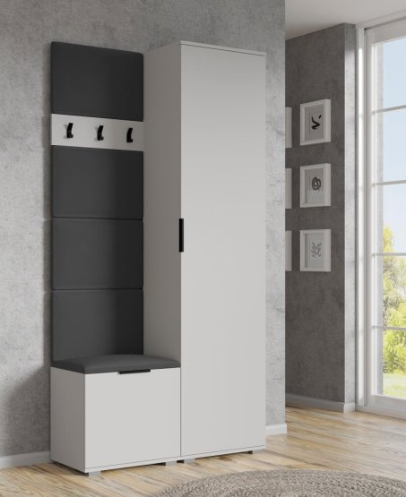 Čalúnený nástenný panel CLIF P-50 sivá