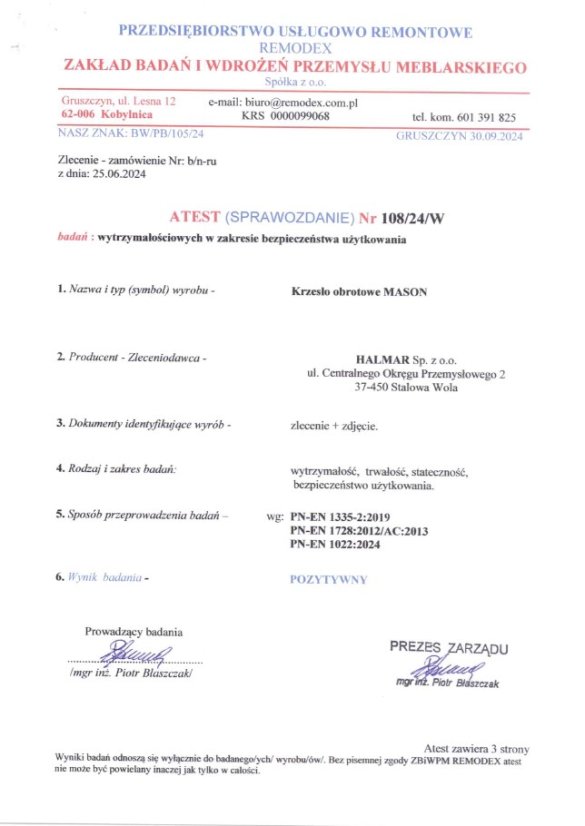Kancelářské křeslo MASON černé