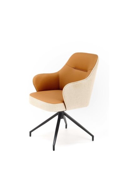 Jedálenské kreslo K527 hnedé/béžové