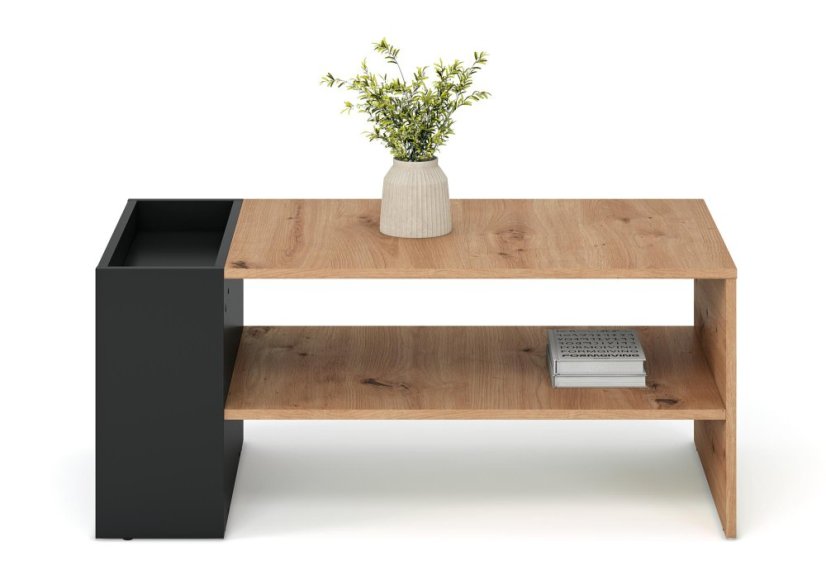 Konferenčný stolík MURCIA dub artisan/čierna