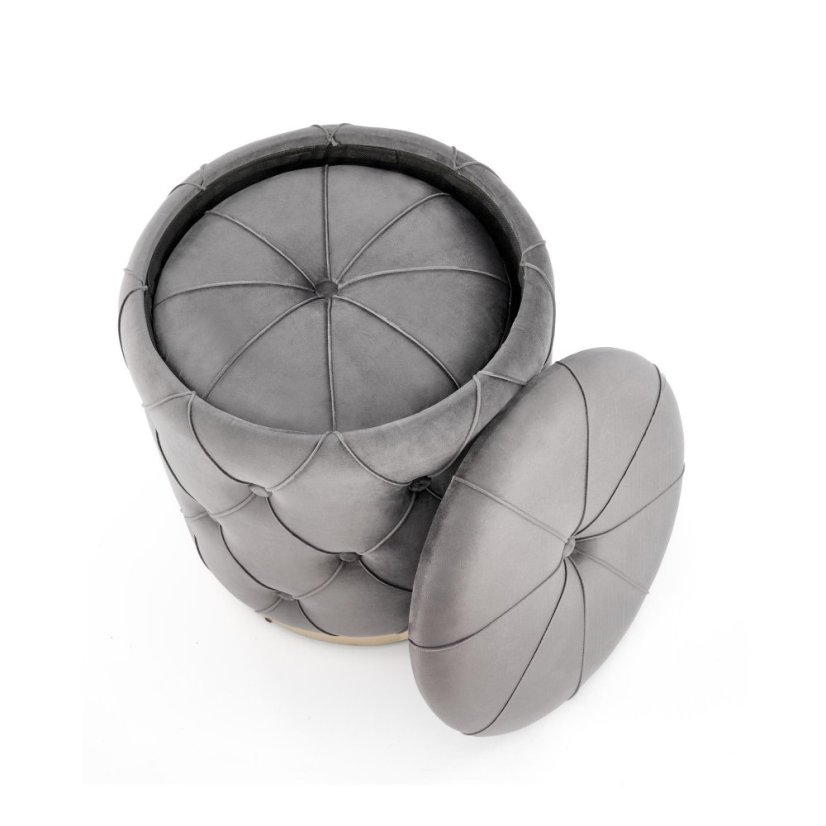 Set 2 taburetů POLLY šedý