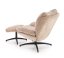 Čalouněné křeslo PESTO s podnožkou béžové