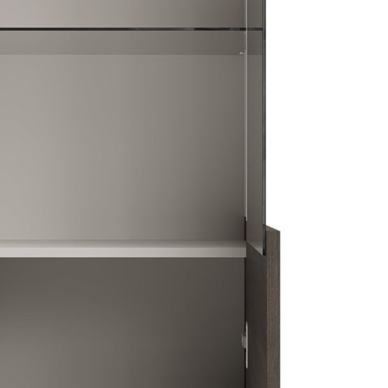 Vitrína RANDOM 2 W-1 kašmír/ořech/černá