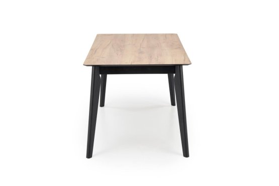 Rozkládací jídelní stůl GULIAN 140(180)x80 dub wotan/černý