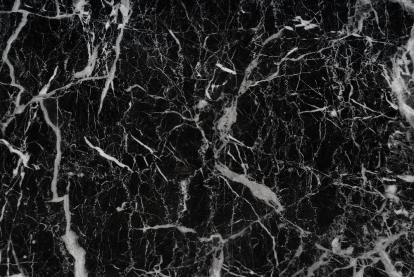 Jedálenský stôl KONAMI 160x90 čierny mramor/zlatý