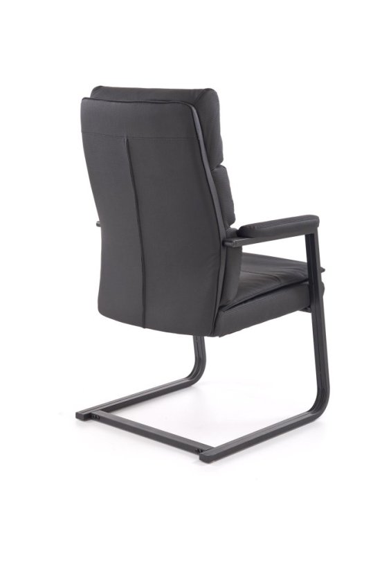 Konferenční židle ADRIANO SKID černá