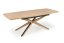 Rozkladací jedálenský stôl JAMES 160(220)x90 prírodná/čierna