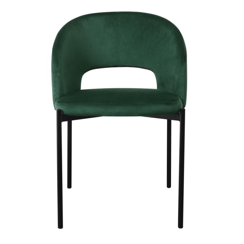 Jedálenská stolička / kreslo K455 tmavo zelená