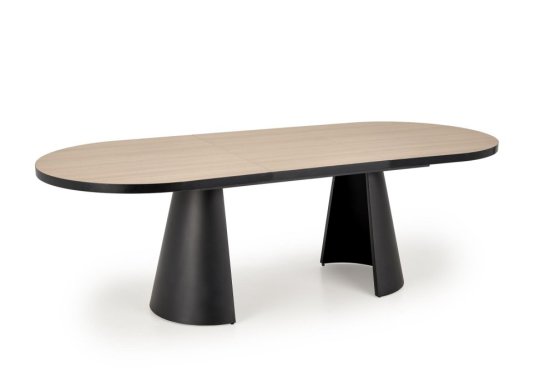 Rozkladací jedálenský stôl GIACOMO 180(240)x100 prírodný/čierny