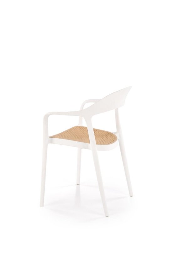 Židle K530 bílá/přírodní