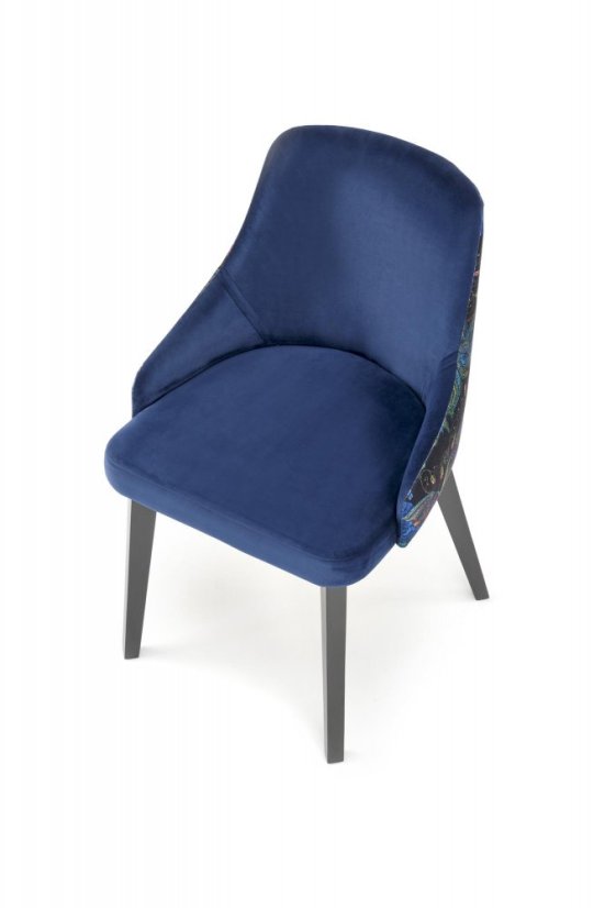 Jedálenská stolička ENDO velvet modrá