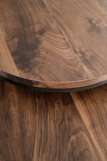 Konferenčný stolík OREO - sada 2 ks orech/čierny