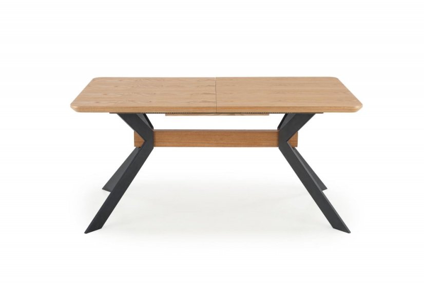 Rozkládací jídelní stůl BACARDI 160(220)x90 dub přírodní/černý