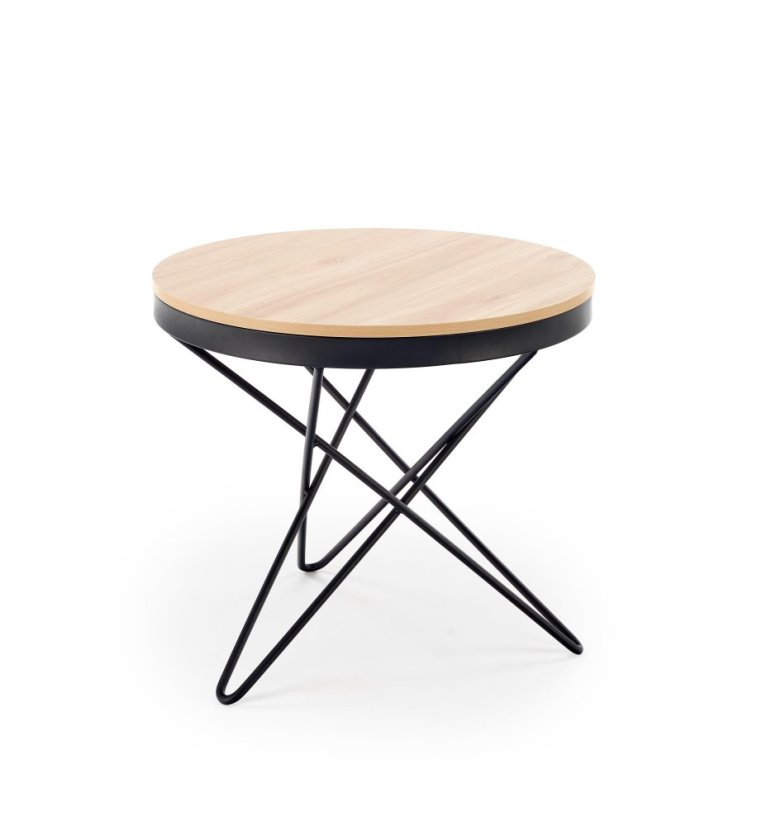 Konferenční stolek LEILA přírodní/černá