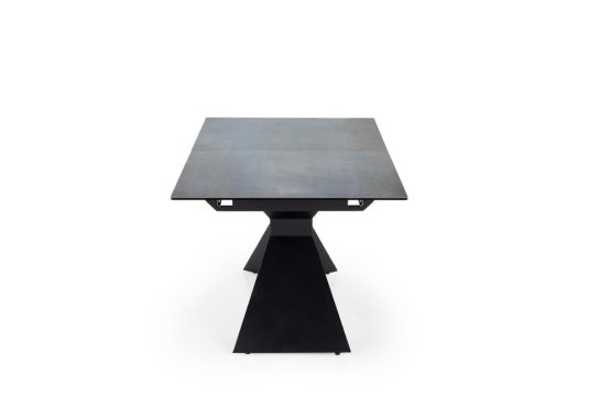 Rozkladací jedálenský stôl LUCIANO 180(230)x90 modrý mramor/čierny
