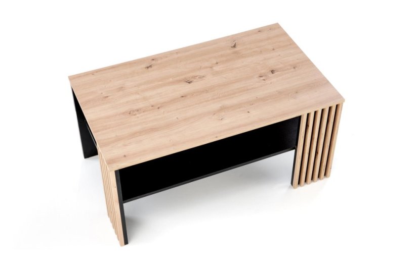 Konferenční stolek FEMINA dub artisan/černý
