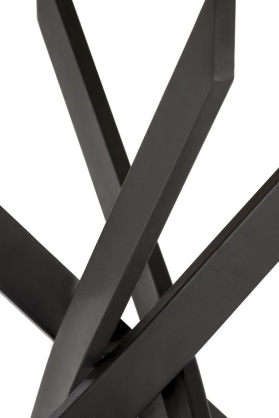 Kulatý jídelní stůl EDGAR 100 dub zlatý/černý