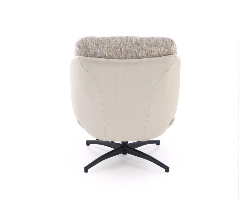 Čalouněné křeslo s podnožkou KRONOS béžové