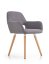 Jedálenská stolička / kreslo K283 sivé