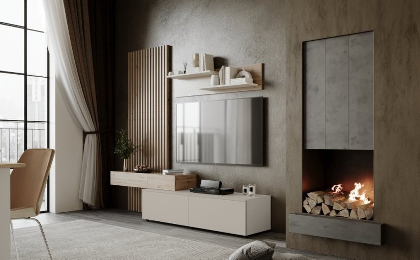 Obývacia zostava CAMINO dub artisan/kašmír