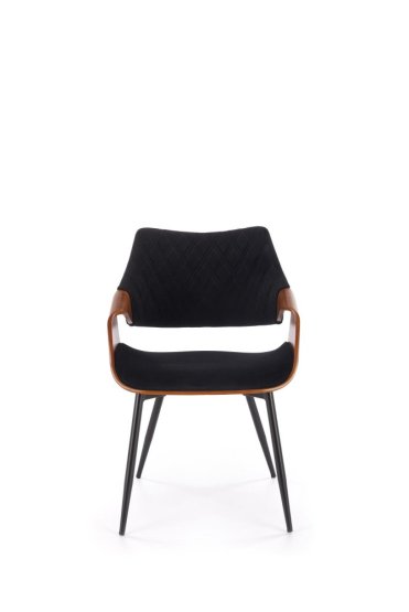 Jedálenská stolička / kreslo K586 orech/čierna