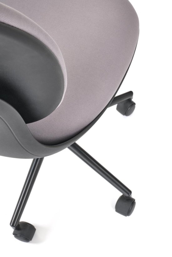 Dětská otočná židle ORION černá/šedá