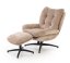 Čalouněné křeslo PESTO s podnožkou béžové