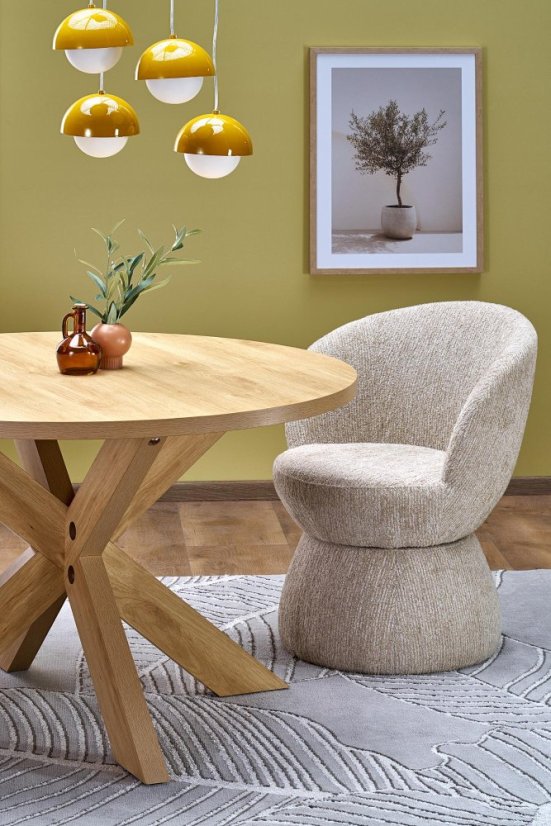 Otočné jídelní křeslo K581 béžová