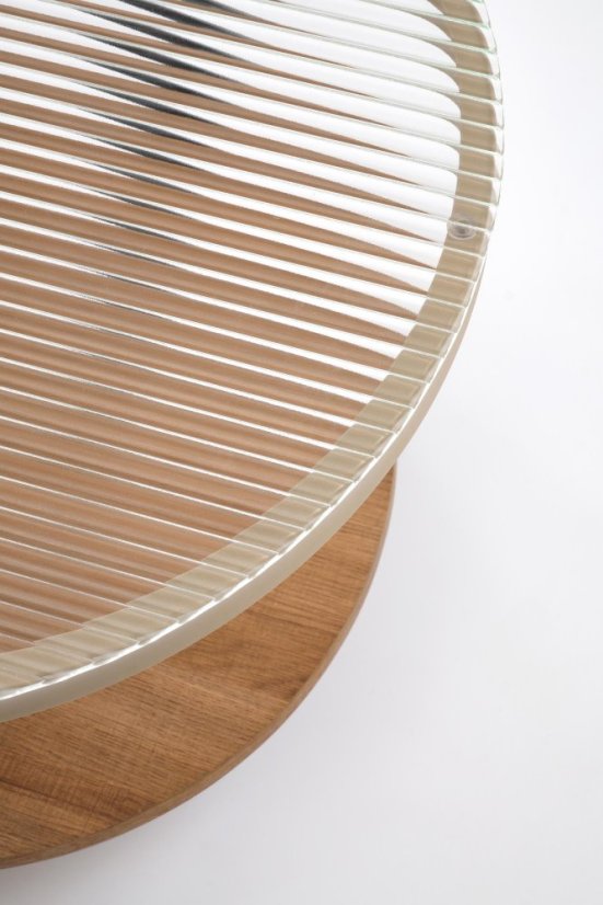 Konferenčný stolík KAMALA prírodná/čierna