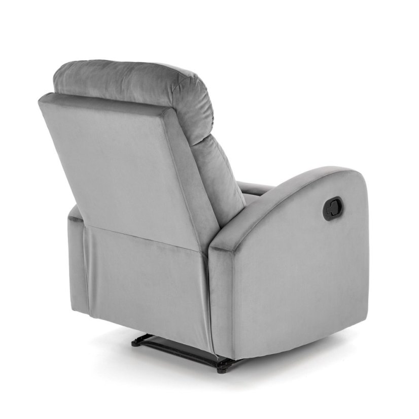 Relaxační křeslo WONDER šedé s funkcí houpání