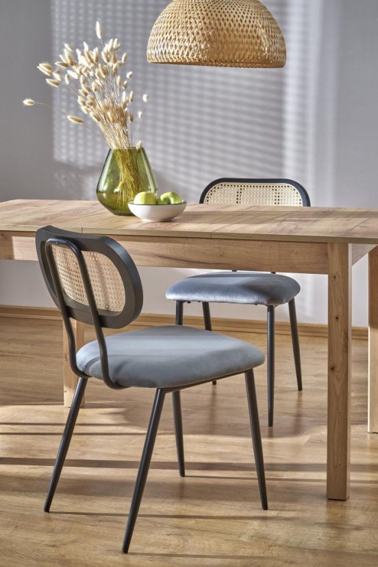 Rozkládací jídelní stůl MAURYCY 118(158)x75 dub craft