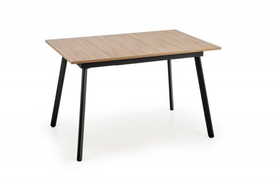 Rozkladací jedálenský stôl ALBON 120(160)x80 dub sonoma/čierny