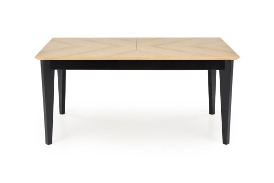 Rozkladací jedálenský stôl EDMONDO 160(240)x90 dub prírodný/čierny