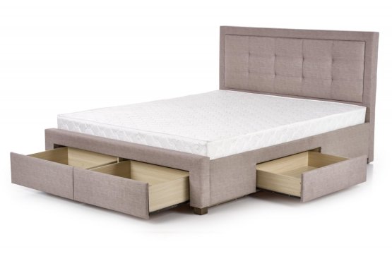 Posteľ EVORA so zásuvkami 160x200 béžová
